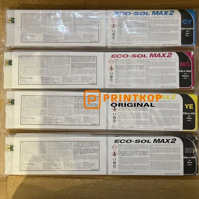 Roland Eco-Sol MAX 2 Yellow Ink Cartridge ESL4-4YE 220cc Genuine Roland DG