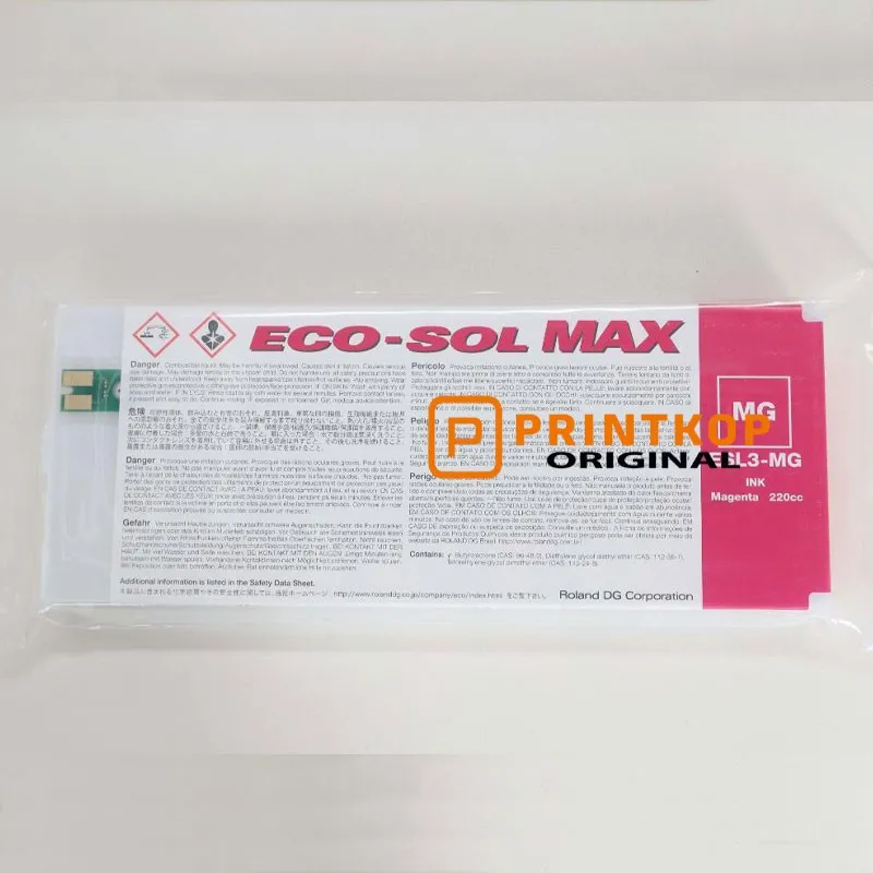 Roland Eco-Sol MAX Ink 220ml ESL3-MG Magenta Original OEM Cartridge