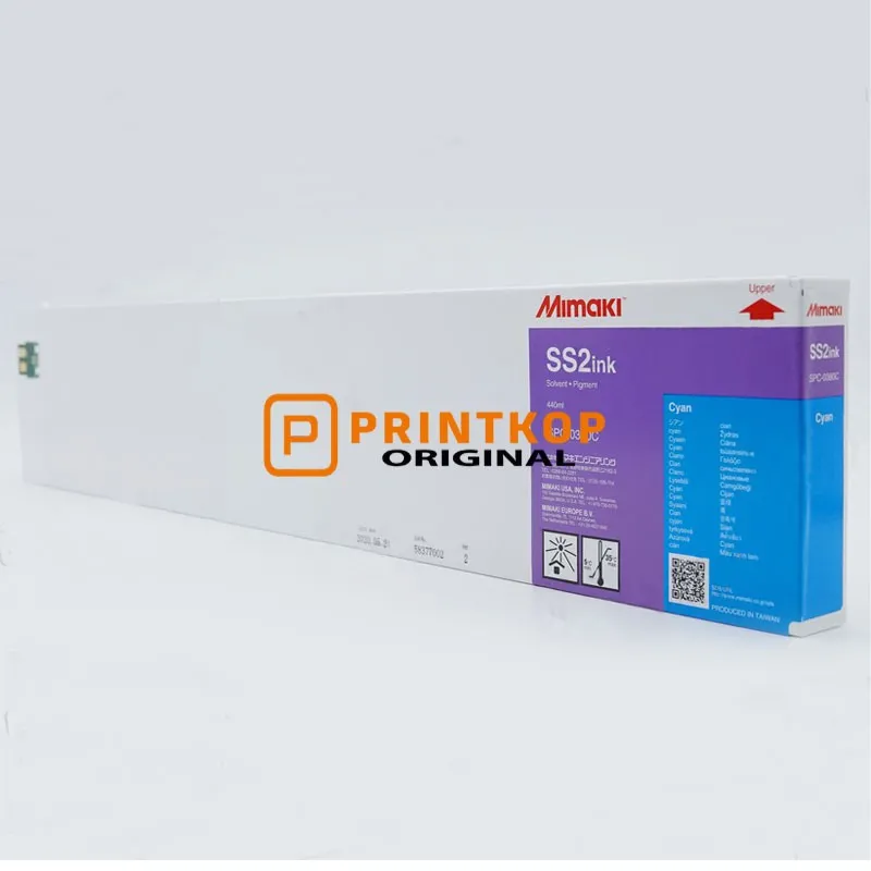 Mimaki SS2 Solvent Ink Cartridge - 440ml Cyan (SPC-0380C)