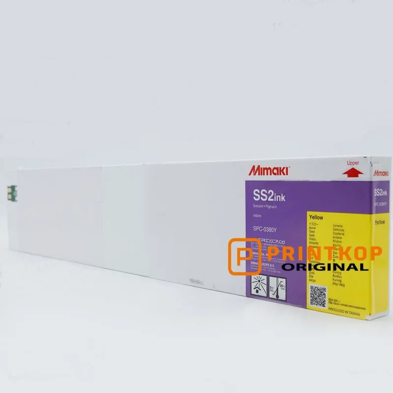 Mimaki SS2 Solvent Ink Cartridge 440ml Yellow SPC-0380Y